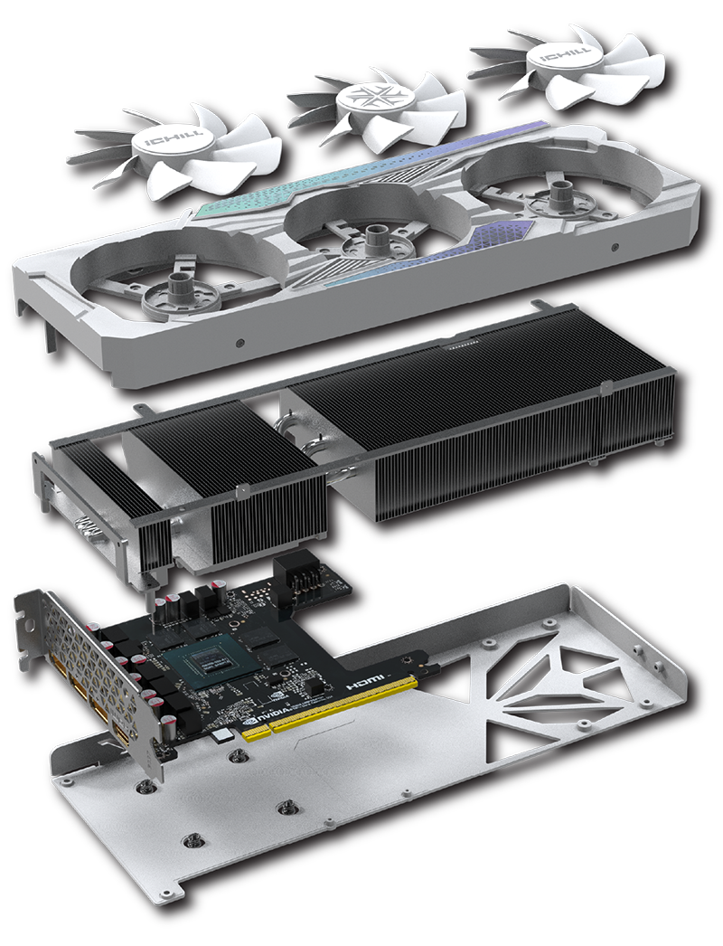 INNO3D GEFORCE RTX™ 5060 ICHILL X3 WHITE | INNO3D - GRAPHICS CARDS